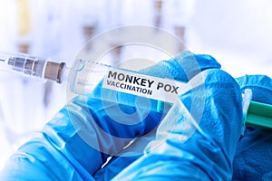 monkey pox vaccination concept