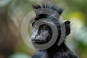 Monkey punk rocker with mohawk