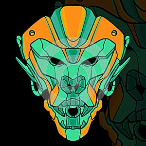 Monkey robot vector illustration design