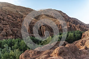 The Monkey\'s Fingers (Doigts de singes), rock formations, High Atlas Mountains, Morocco photo