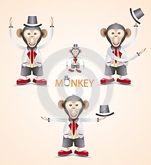 Monkey set full element vector design