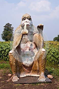 Monkey statue