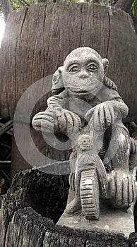 Monkey statue