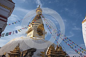 monkey temple in kathmandu, nepal, Swayambhunath Temple