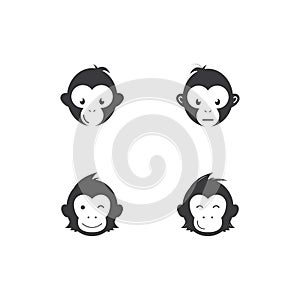 monkey vector logo design