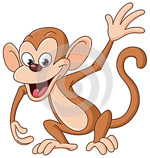 Monkey waving