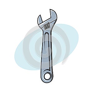 Monkey Wrench Design Illustration