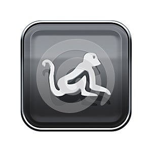 Monkey Zodiac icon grey..