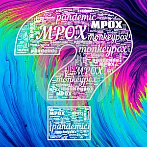 Monkeypox MPOX Pandemic Text Abstract Educational Background Illustration photo