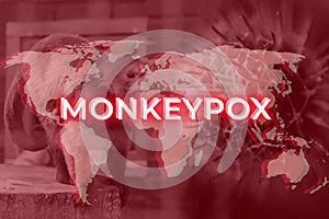 Monkeypox new disease dangerous over the world. Monkeypox virus. photo