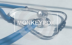 Monkeypox virus concept. Monkey smallpox type
