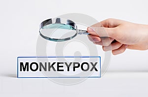 Monkeypox virus concept. Monkey smallpox