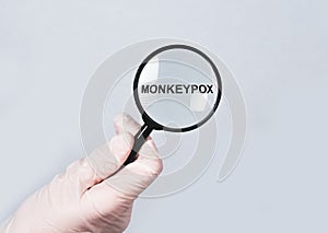 Monkeypox virus concept. Monkey smallpox photo
