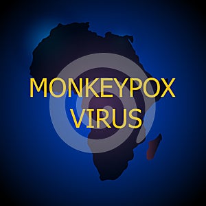 Monkeypox virus concept. Monkey smallpox type. Vector illustration