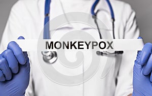 Monkeypox virus concept. Monkey smallpox type