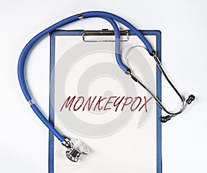 Monkeypox virus concept. Monkey smallpox type