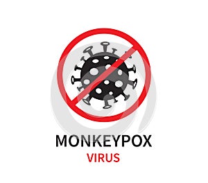 Monkeypox virus sign. MonkeyPox virus outbreak pandemic. epidemic, disease. Vector illustration