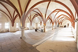 Monks dormitory monastery Eberbach Germany