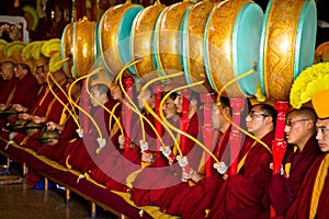 Monks Gyuto monastery, Dharamshala, India