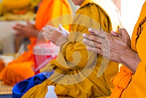 Monks of the religious rituals photo