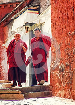 Monks at Tashi Lhunpo Monastery