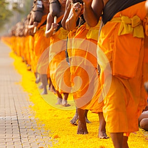 Monks in Thailand photo