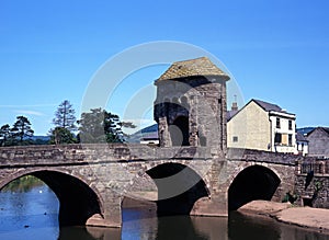 Monnow bridge, Monmounth, Wales.