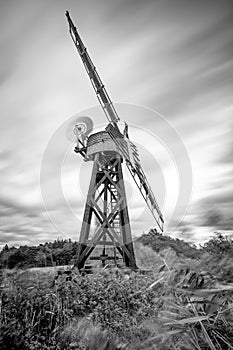 Mono Drainage Mill, River Ant, Norfolk Broads, England, Uk