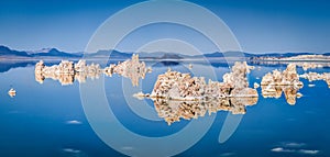 Mono Lake panorama with tufa rocks, California, USA