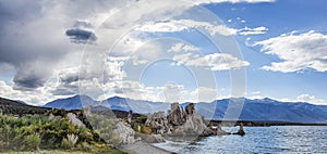 Mono lake sand tufa Tower formation in mono county California