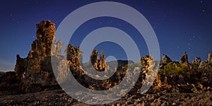 Mono Lake Tufa Formations at Night