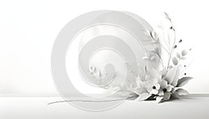 Monochromatic composition with a large, soft-focus circle in the