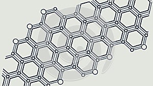 Monochromatic Honeycomb Pattern: Geometric Texture, vector design Generative AI