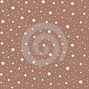 Monochromatic Polka Dots Seamless Pattern Background