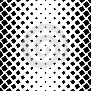 Monochromatic square pattern - geometric vector background graphic from angular rounded squares