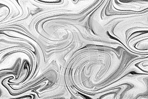 Monochromatic swirling abstract design with textured lines creating fluid patterns photo