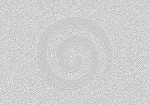 Abstract black and white textured background with a dense pattern of small lines and dots