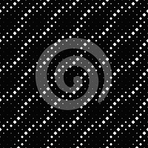 Monochrome abstract rounded diagonal square pattern background