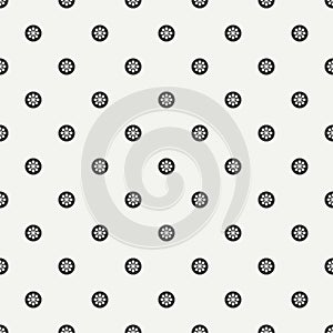 Monochrome abstract seamless floral pattern. Flowers and leaves. Wrapping paper. Scrapbook paper. Tiling. Vector