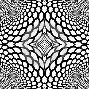 Monochrome abstract snakeskin background