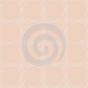 Monochrome arabic seamless pattern vector illustration for design and decoration