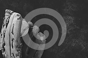 Monochrome baseball sports background