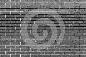 Monochrome or it is black a white brick wall, background, texture series