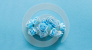 Monochrome blue roses