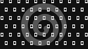 Monochrome circle rectangle pattern