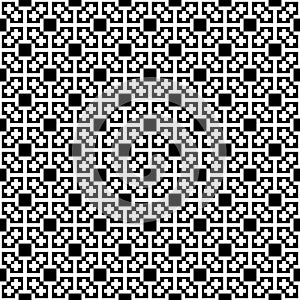 Monochrome cross pattern. Black&white vector illustration