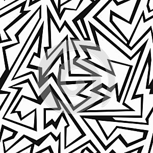 Monochrome debris seamless pattern