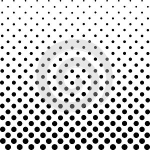 Monochrome Dots Background. Abstract Fade Backdrop. Vintage Gradient Texture. Pop-art Pattern. Vector illustration