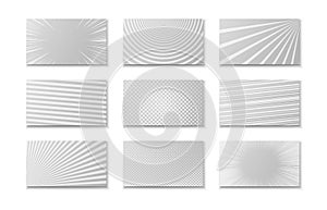 Monochrome elegant cards composition