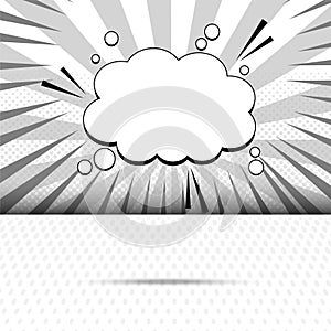Monochrome elegant comic template